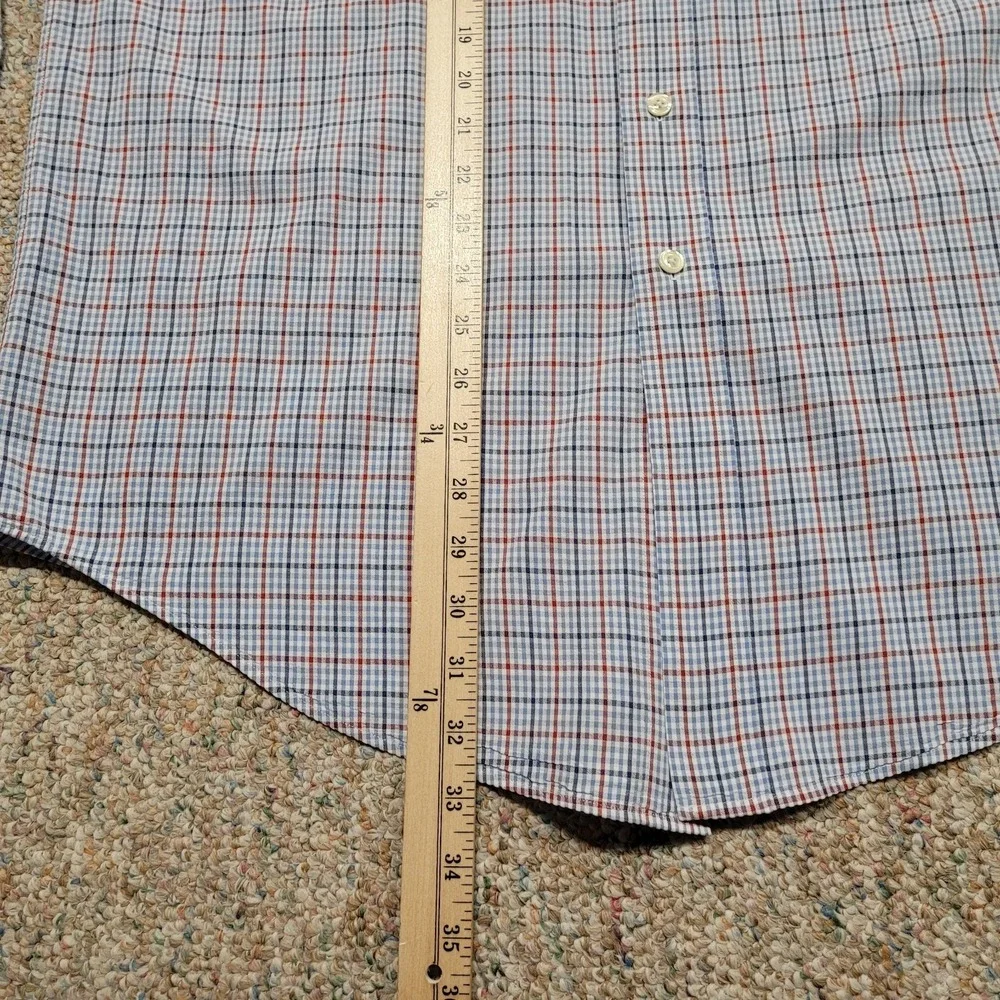 Brooks Brothers 346 Shirt Mens Large Multi Plaid Oxford Button Down Long Sleeve - Picture 9 of 13